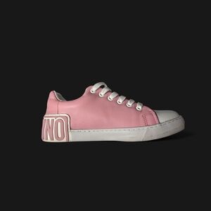 Pink Leather Moschino Sneaker